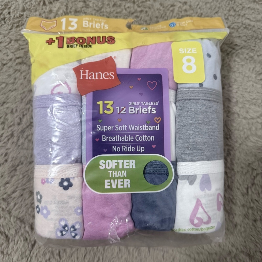 Hanes Girls' Briefs